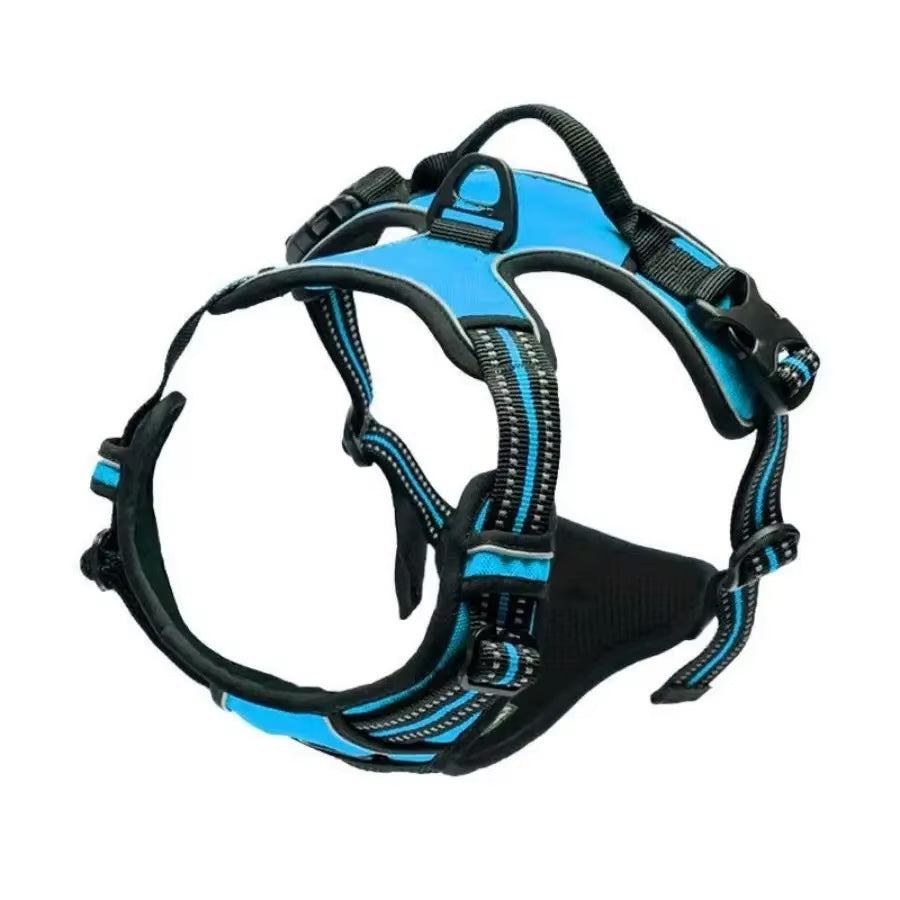 Durable Dog Harness & Leash Set with Safety Buckle – All Sizes