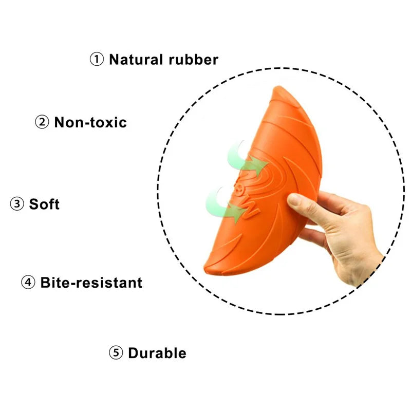 Bite Resistant Flying Disc Dog Toy – Outdoor Training & Play