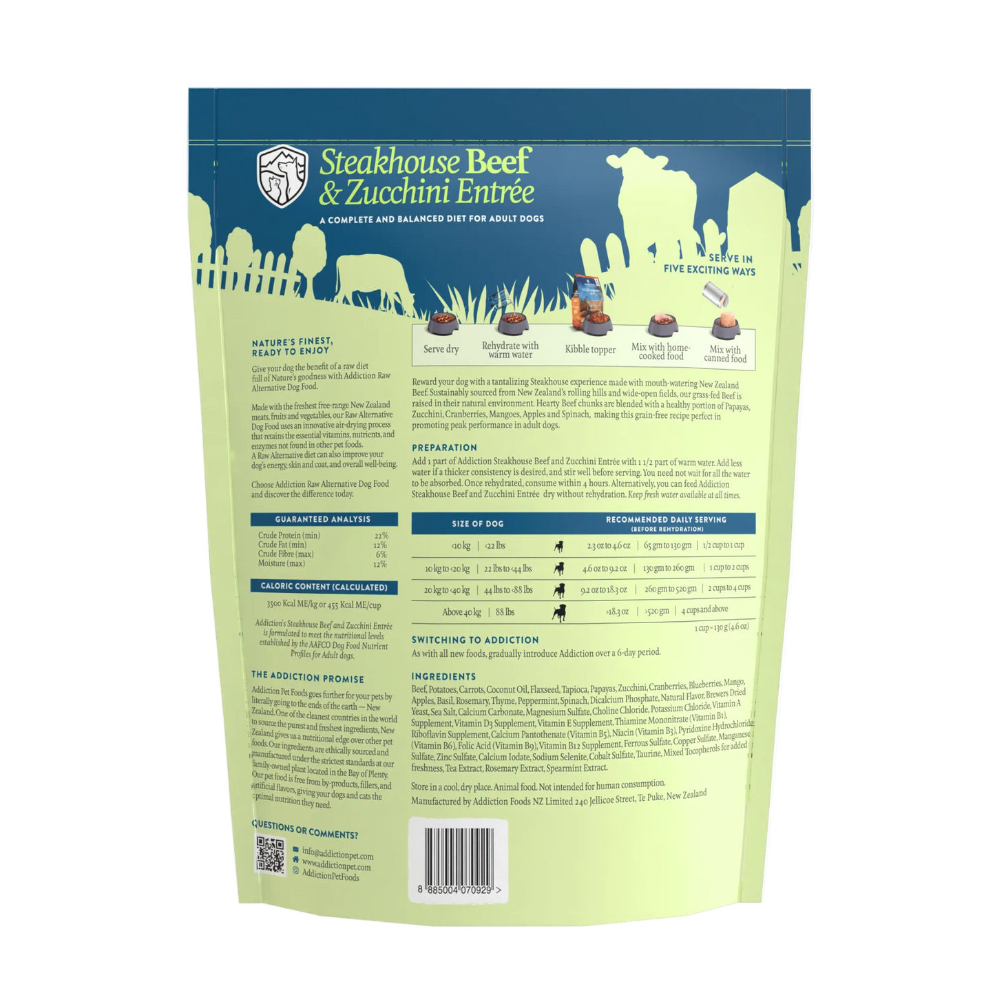 Steakhouse Beef & Zucchini Air-Dried Dog Food package, product photo 13 of 13