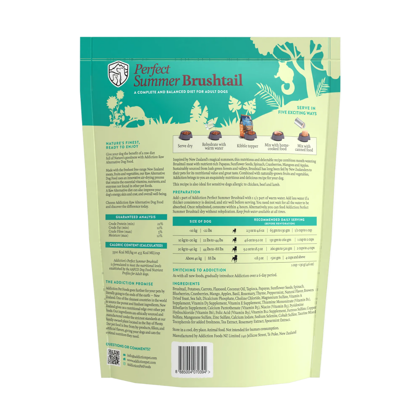 Perfect Summer Brushtail Air-Dried Dog Food package, product photo 13 of 13