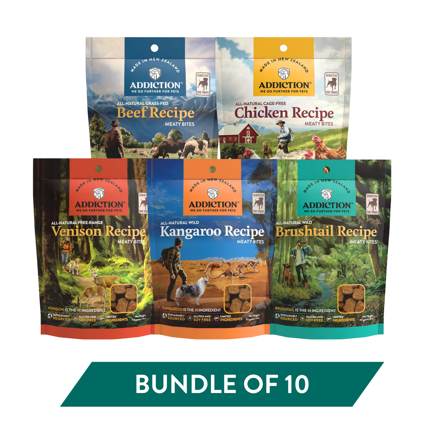 Meaty Bites Dog Treats Variety Bundle package, product photo 17 of 17