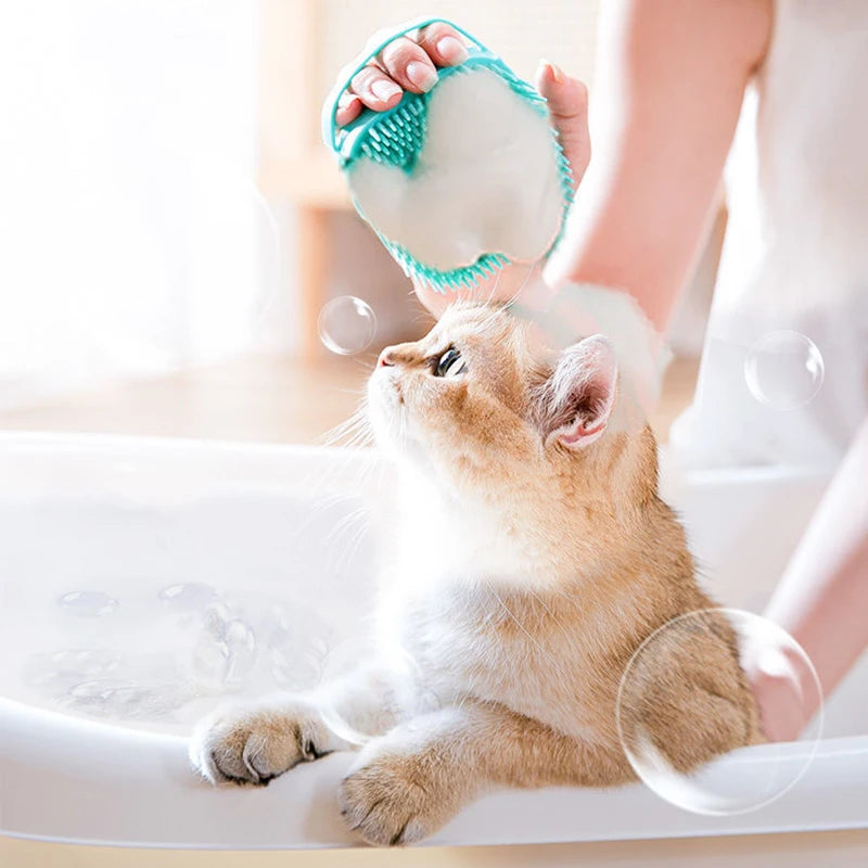 Pet Bathing Brush Soft Silicone Grooming & Massage Tool