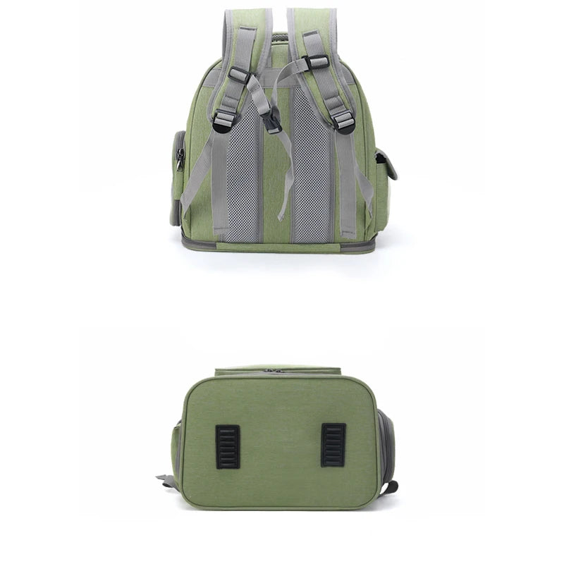 Transparent Folding Pet Carrier Backpack – Travel Bag for Cats & Dogs