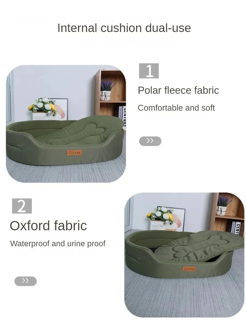 Dog Cushions Pet Bed Large Dogs Waterproof Fluffy Sofa Mat