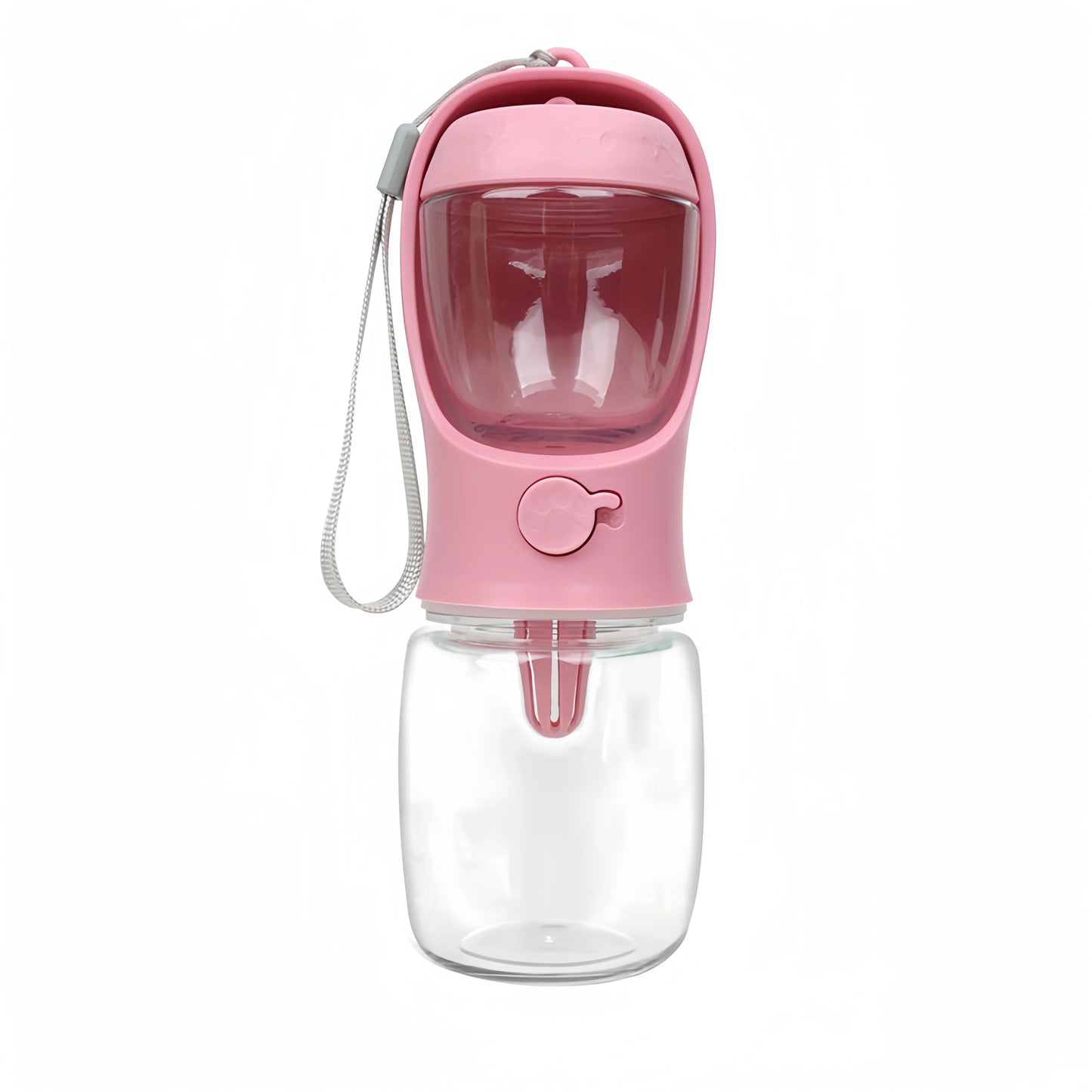 Portable Dog & Cat Water Bottle with Food Storage – Travel Feeder