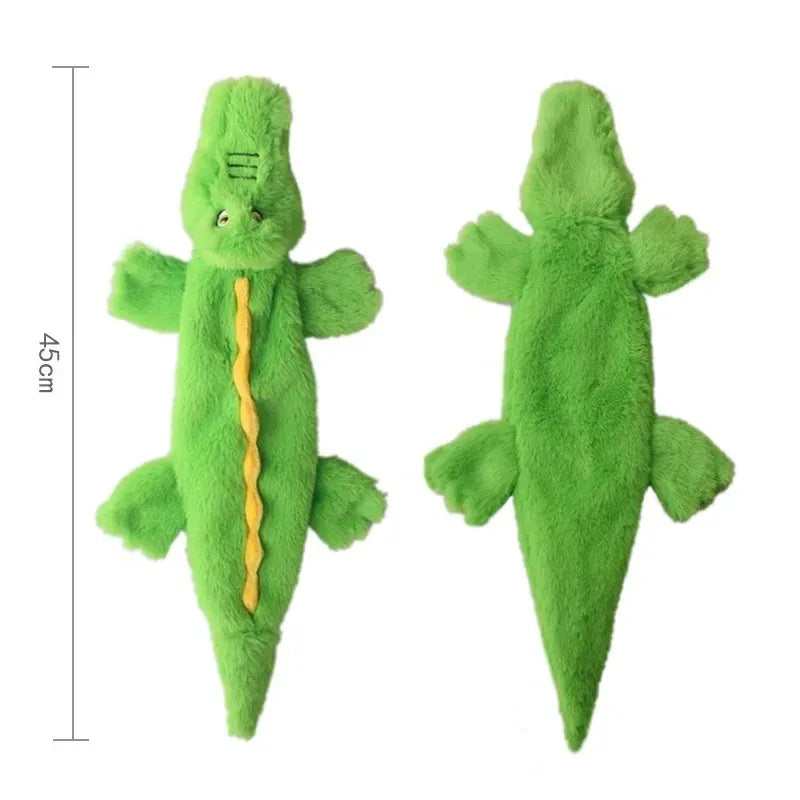 Funny Stuffingless Dog Toy with Squeaker – Durable Plush Chew