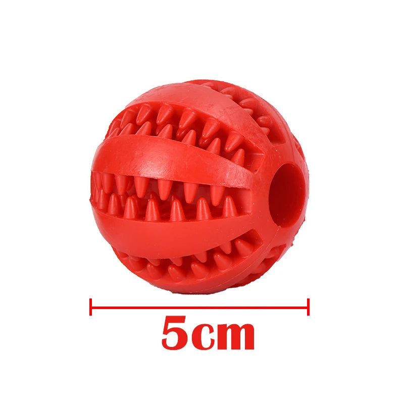 Dog Toy Ball Interactive Rubber Balls Puppy Chewing Toys Tooth Cleaning Cats Pets Food Treat Feeder Silicone Balls Pet Supplies