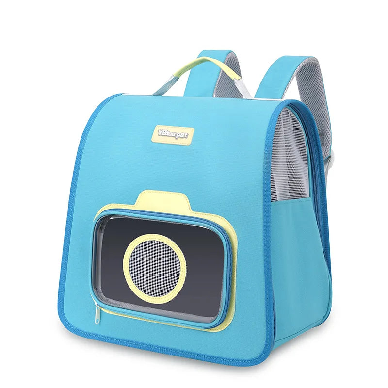 Portable Pet Backpack with Window & Safety Leash – Whisker House