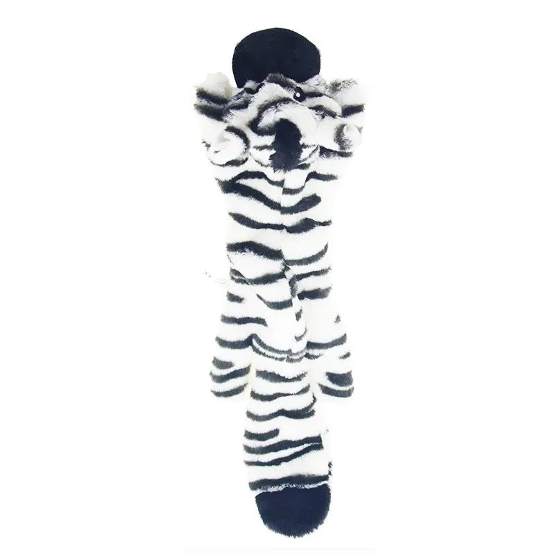 Funny Stuffingless Dog Toy with Squeaker – Durable Plush Chew