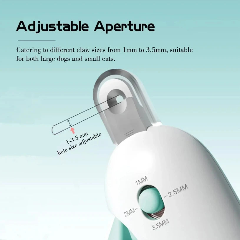 Professional Pet Nail Trimmer with Adjustable Hole – Cats & Dogs