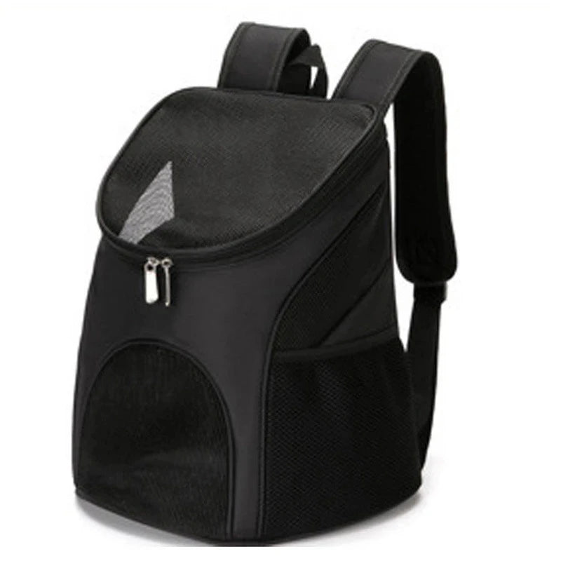 Portable Foldable Pet Mesh Carrier Backpack – Breathable Dog & Cat Travel Bag