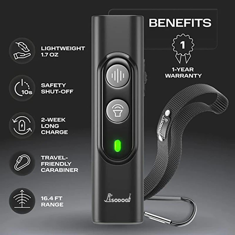Ultrasonic Dog Repeller & Anti-Barking Device – USB Rechargeable