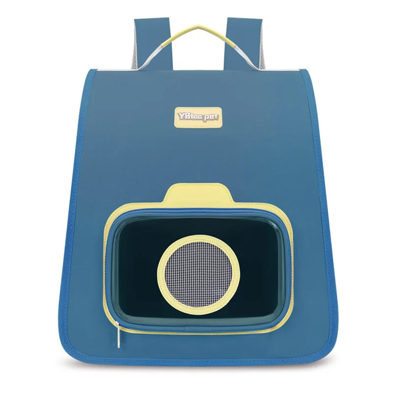 Portable Pet Backpack with Window & Safety Leash – Whisker House