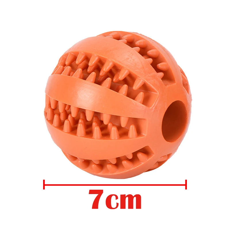 Dog Toy Ball Interactive Rubber Balls Puppy Chewing Toys Tooth Cleaning Cats Pets Food Treat Feeder Silicone Balls Pet Supplies