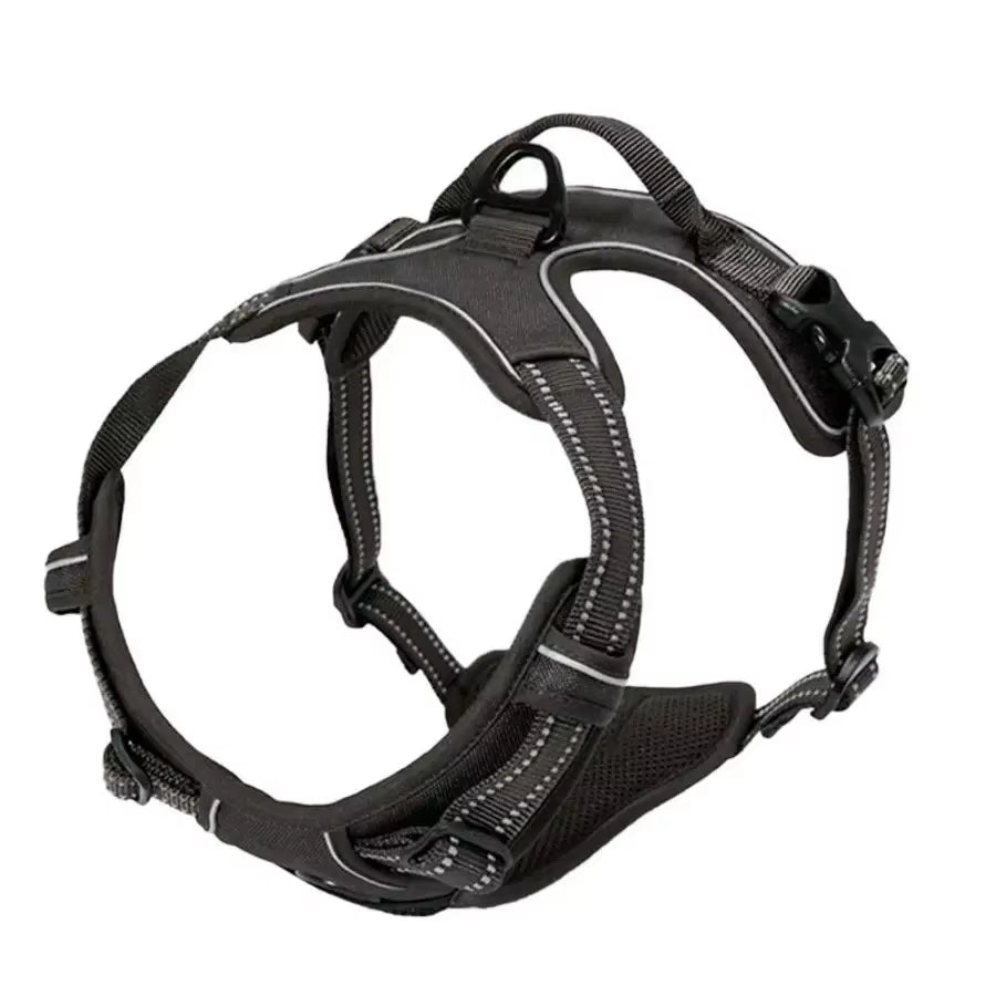 Durable Dog Harness & Leash Set with Safety Buckle – All Sizes