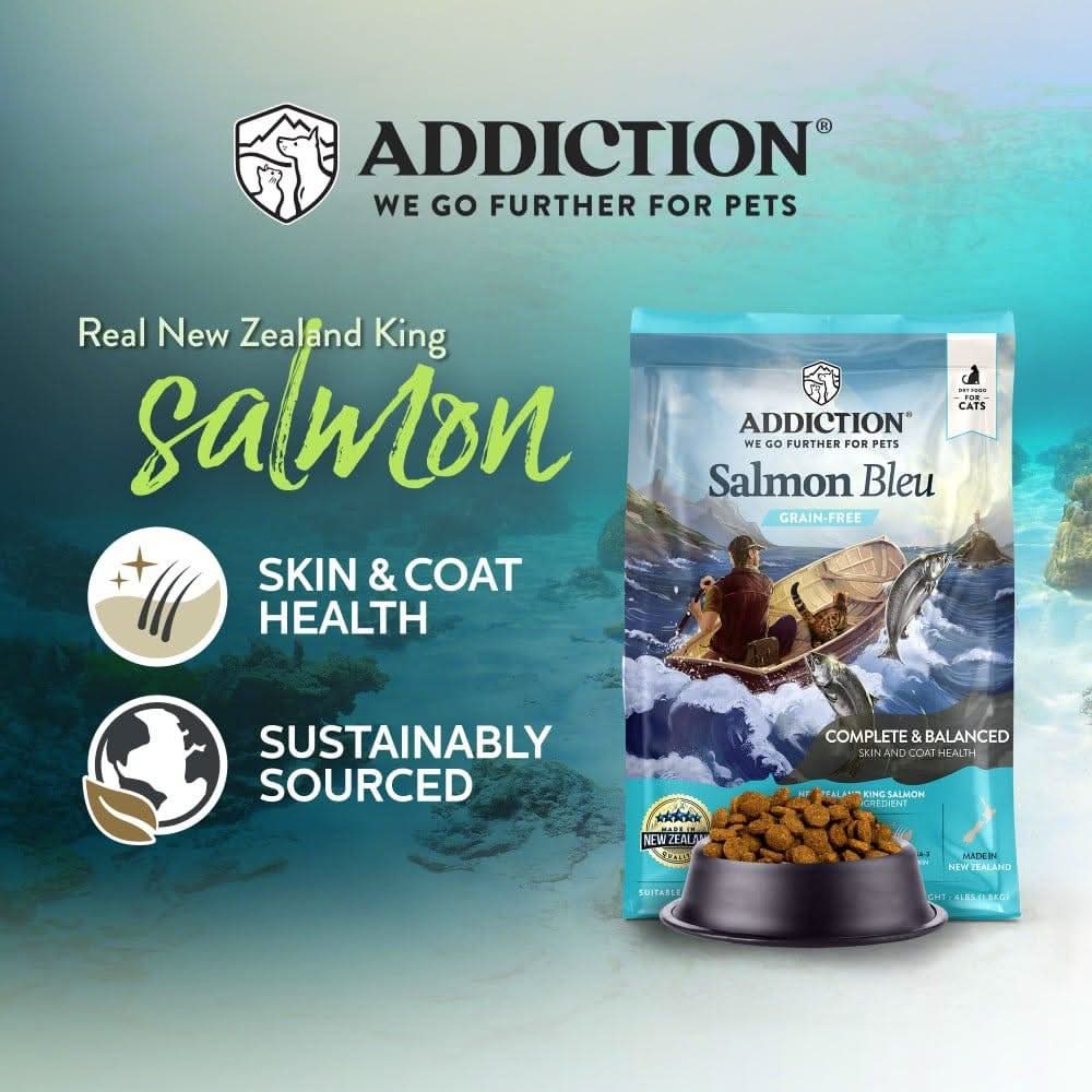 Salmon Bleu Dry Cat Food package, product photo 22 of 23