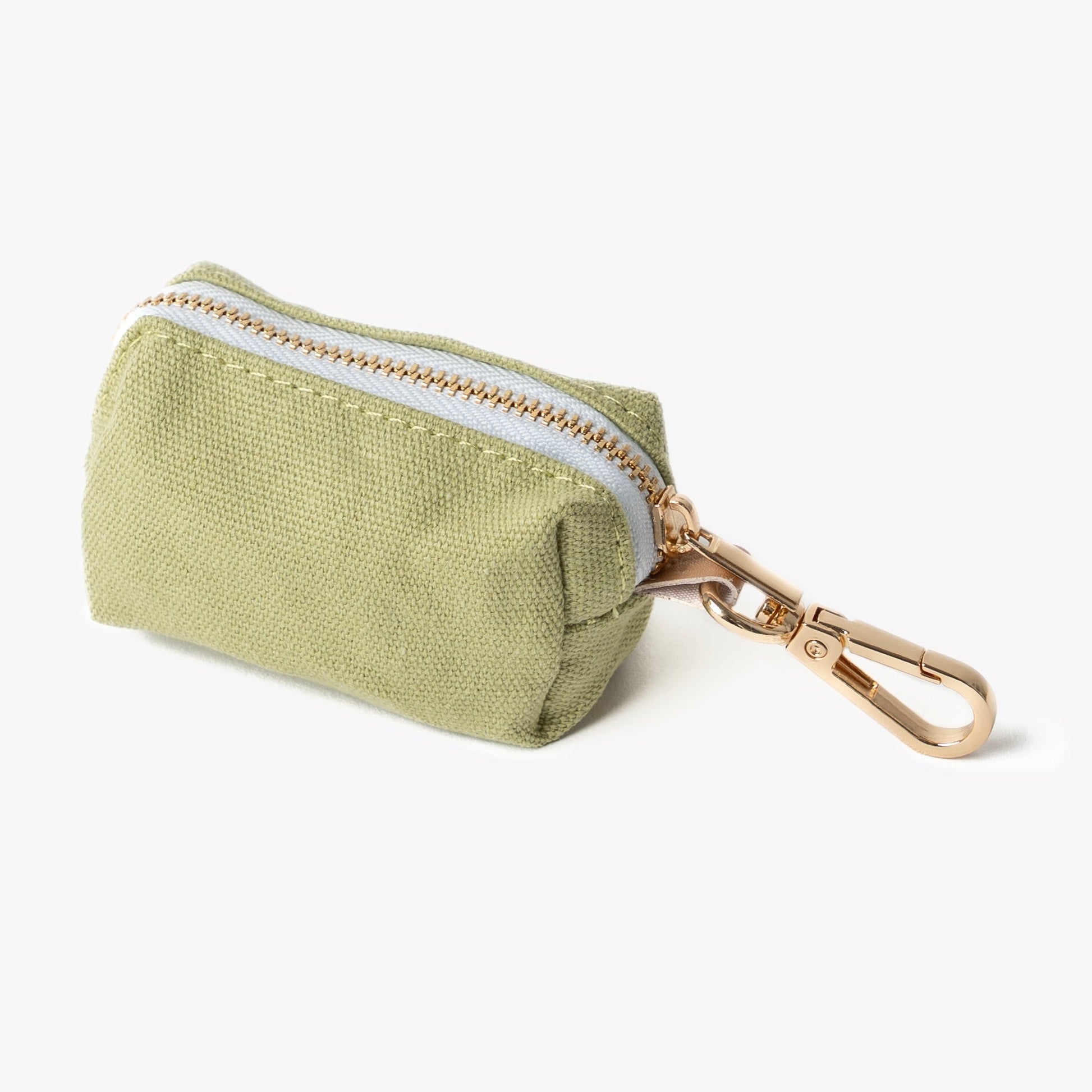 FURLOU Green Poop Bag Holder worn by a dog, view 2