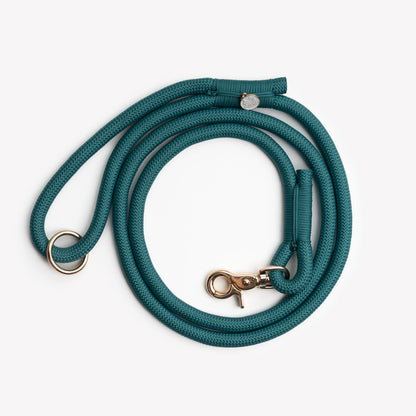 FURLOU Blue Braided Rope Leash - strong & stylish dog leash