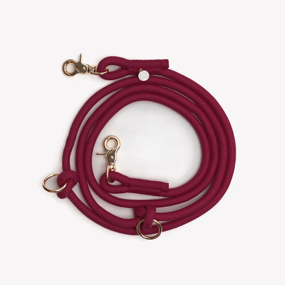 FURLOU Bordeaux Hands-Free Braided Leash worn by a dog, view 2