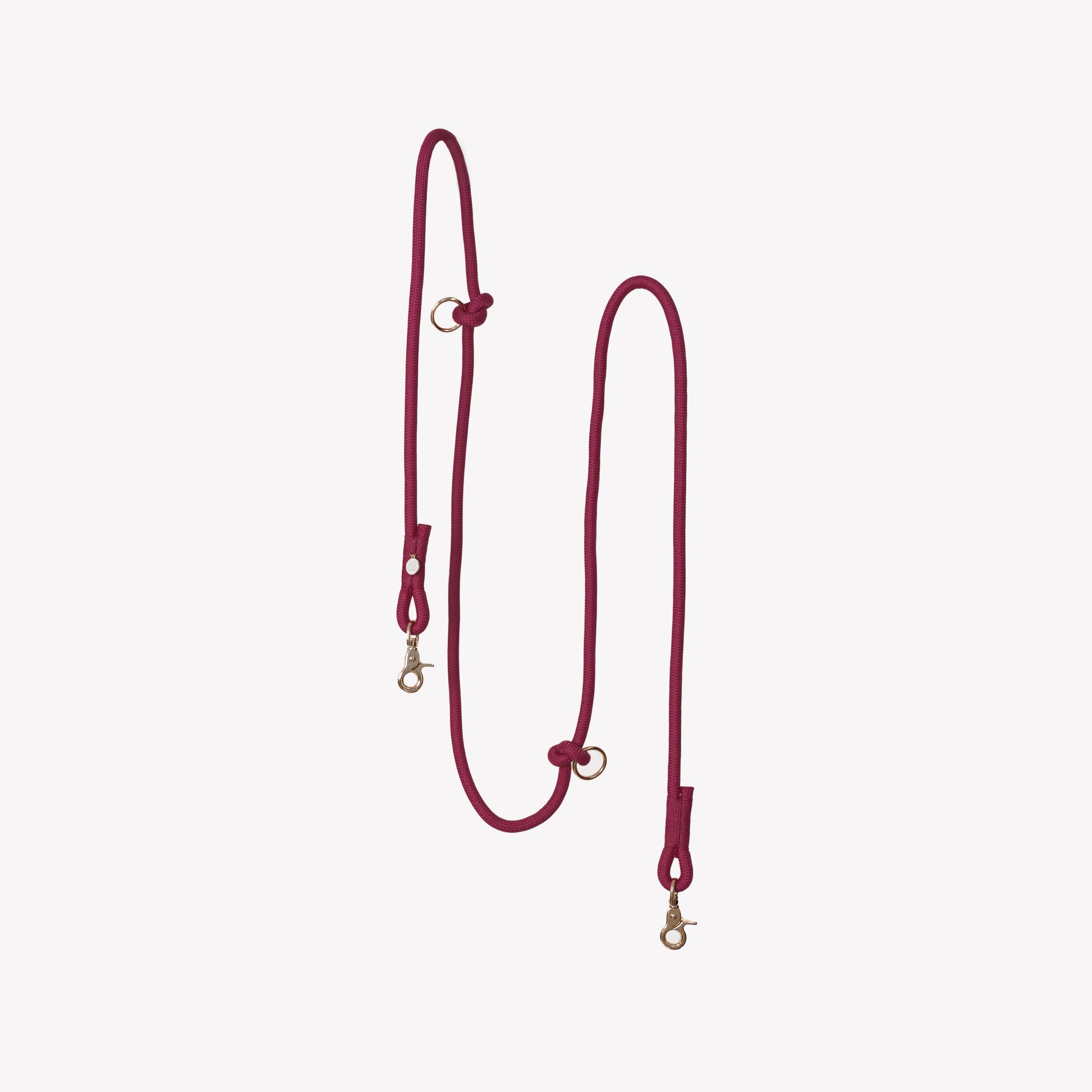 FURLOU Bordeaux Hands-Free Braided Leash - adjustable waist & shoulder leash