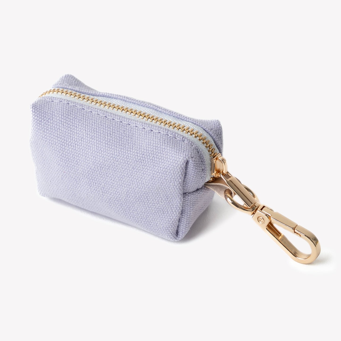 FURLOU Lavender Poop Bag Holder worn by a dog, view 2