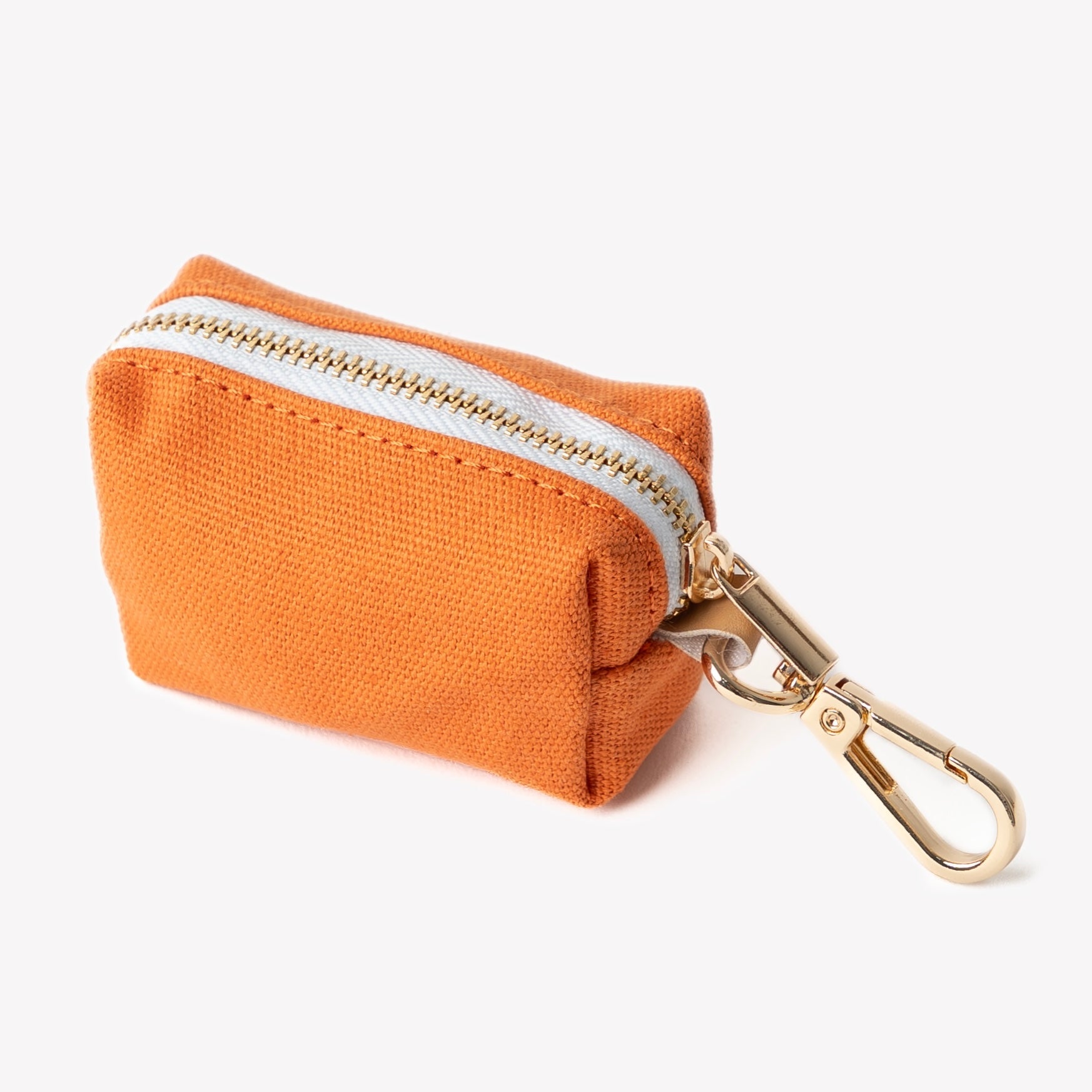 FURLOU Terracotta Poop Bag Holder worn by a dog, view 2
