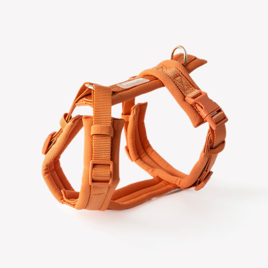 FURLOU Terracotta Comfort Dog Harness - y-shape padded dog harness