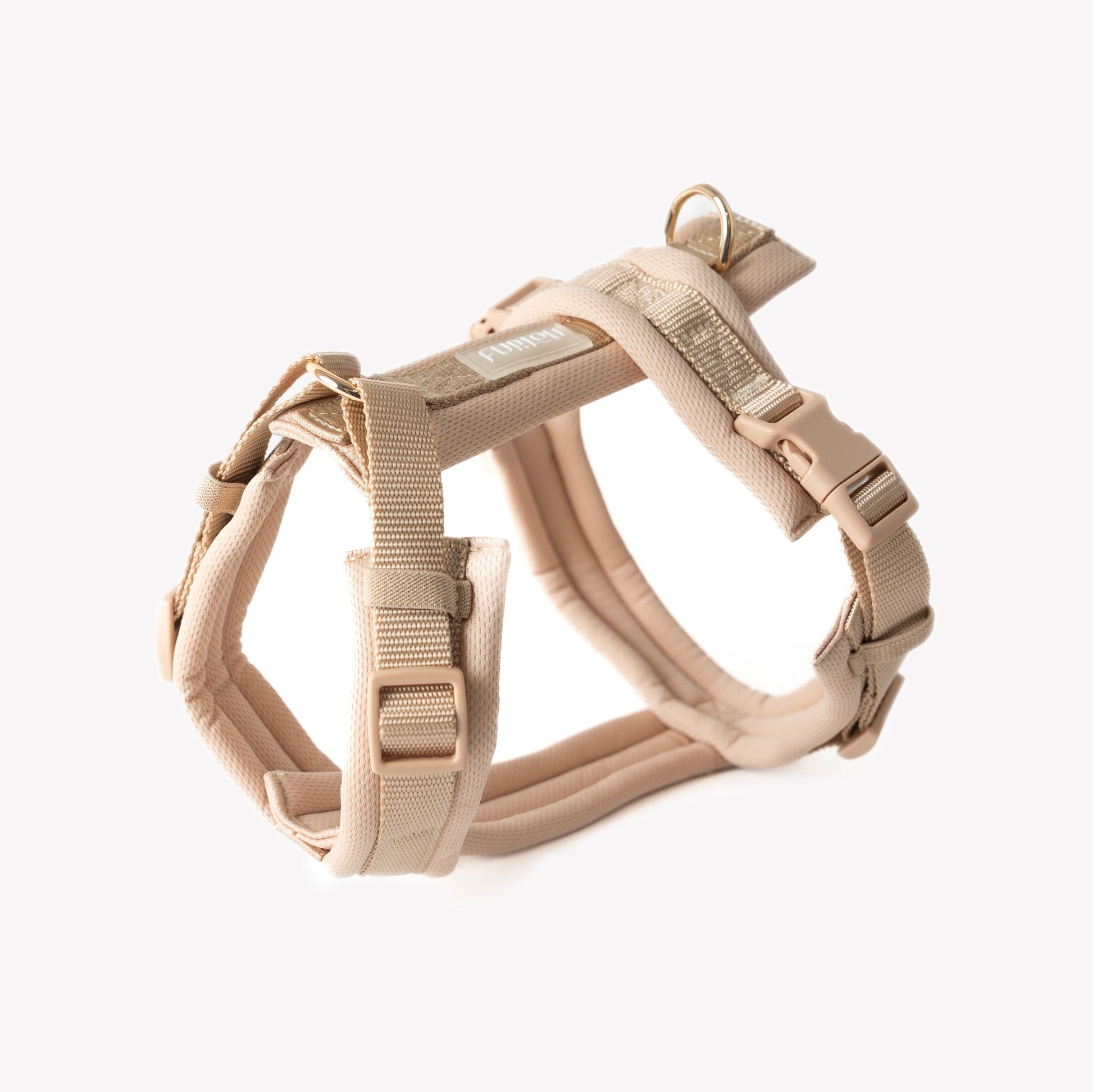 FURLOU Tan Comfort Dog Harness - y-shape padded dog harness