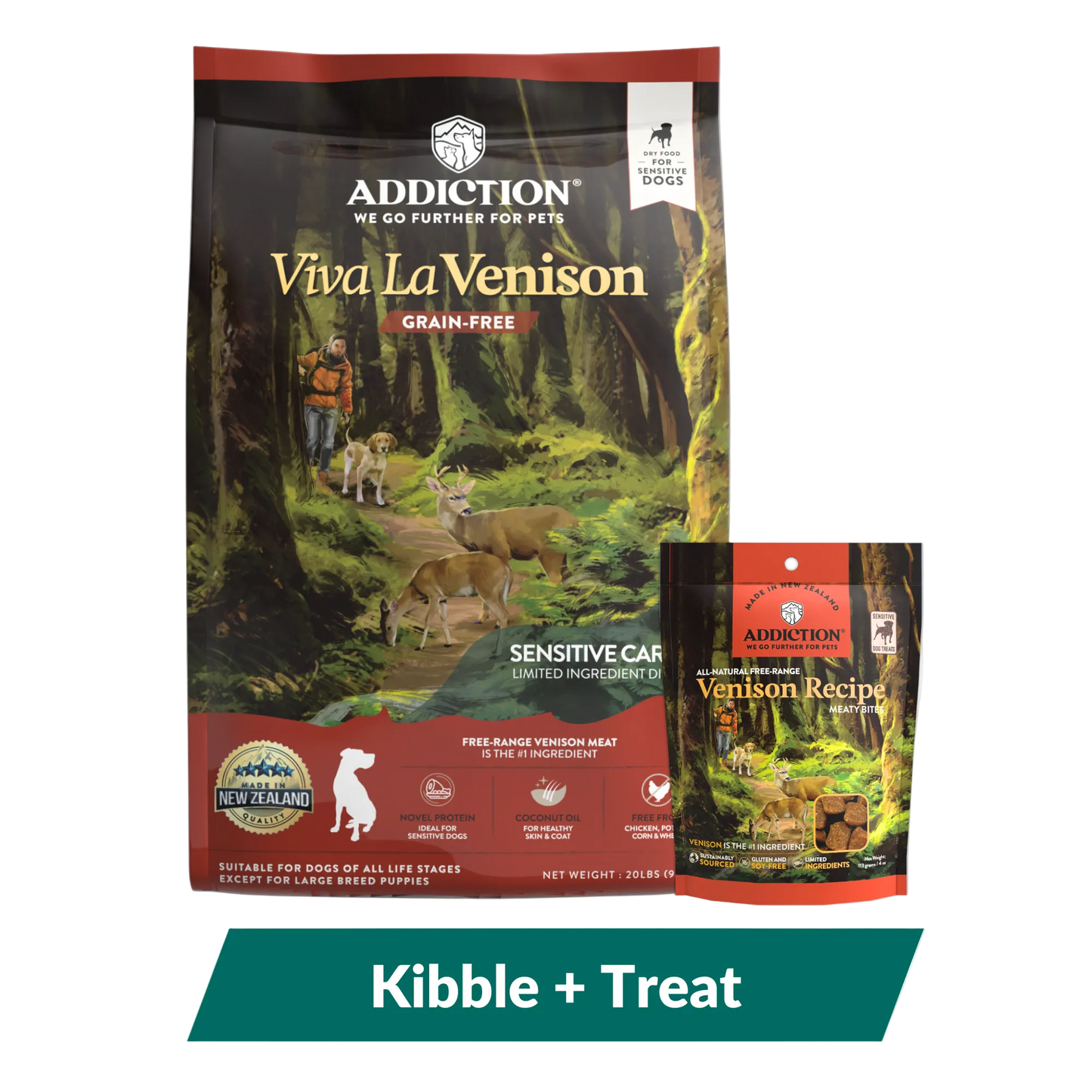 Viva La Venison Dog Food & Treats Bundle package, product photo 14 of 14