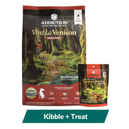 Viva La Venison Dog Food & Treats Bundle package, product photo 14 of 14