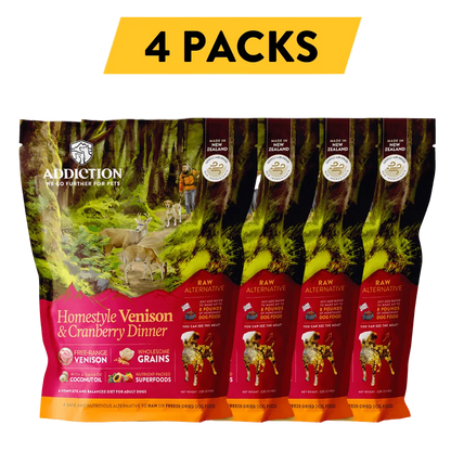Homestyle Venison & Cranberry Dinner Air-Dried Dog Food package, product photo 13 of 13