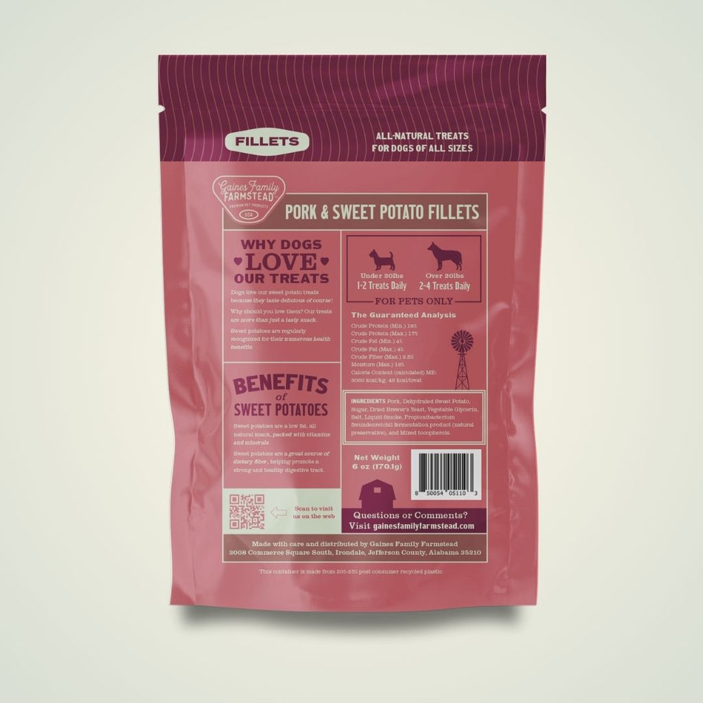 Gaines Family Farmstead Pork & Sweet Potato Fillets | Whisker House - Whisker House