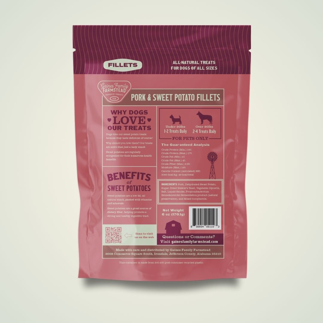 Gaines Family Farmstead Pork & Sweet Potato Fillets | Whisker House - Whisker House