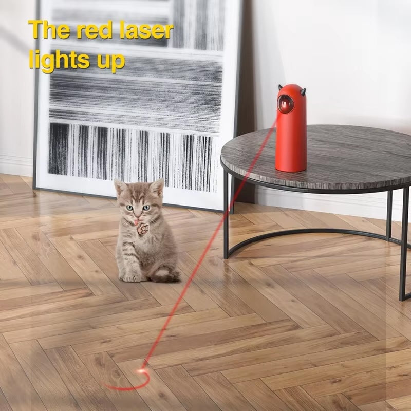 Automatic Cat Laser Toy – Interactive LED Smart Pet Teasing Toy
