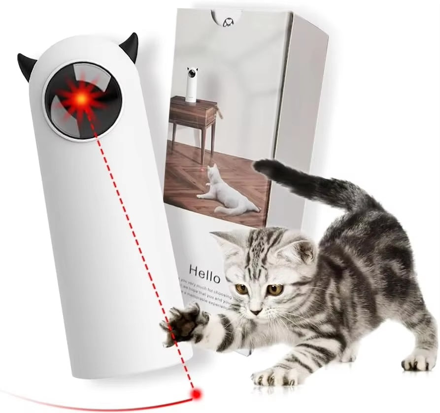 Automatic Cat Laser Toy – Interactive LED Smart Pet Teasing Toy