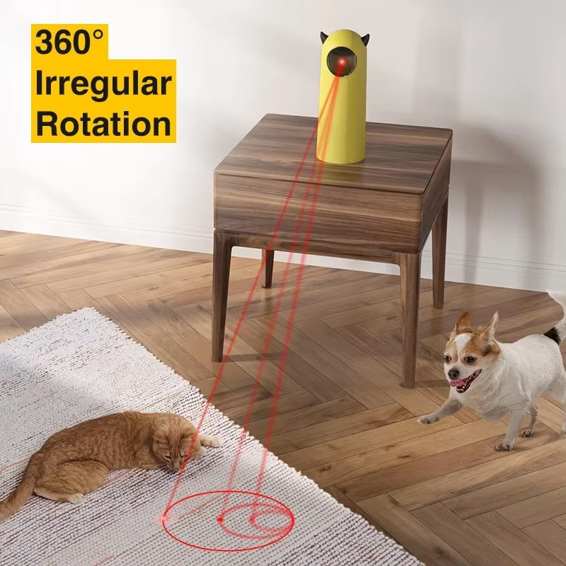 Automatic Cat Laser Toy – Interactive LED Smart Pet Teasing Toy