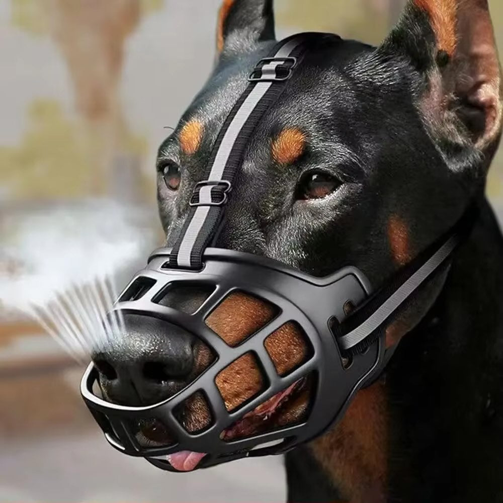 Adjustable Dog Muzzle – Anti-Biting Breathable Dog Mouth Cover
