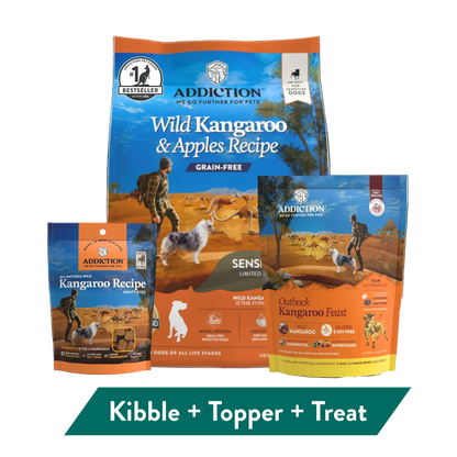 Kangaroo Dog Food & Treats Bundle package