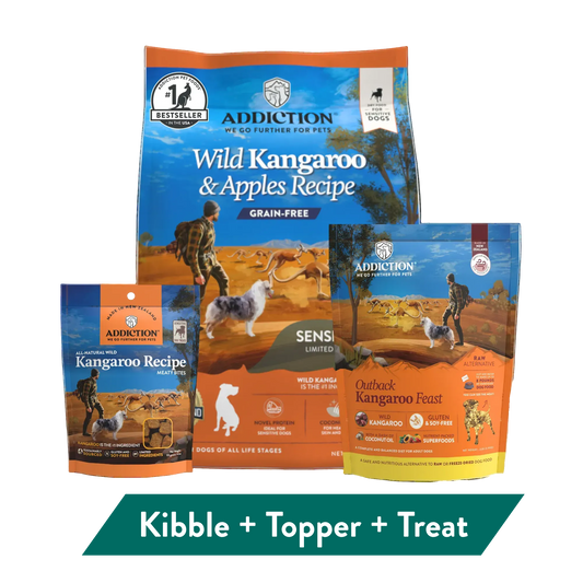 Kangaroo Dog Food & Treats Bundle package