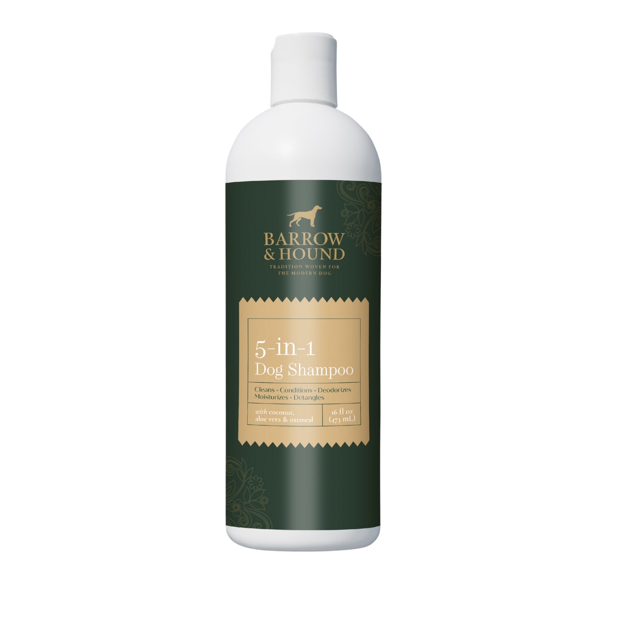 Barrow & Hound 5-in-1 Dog Shampoo bottle on a white background