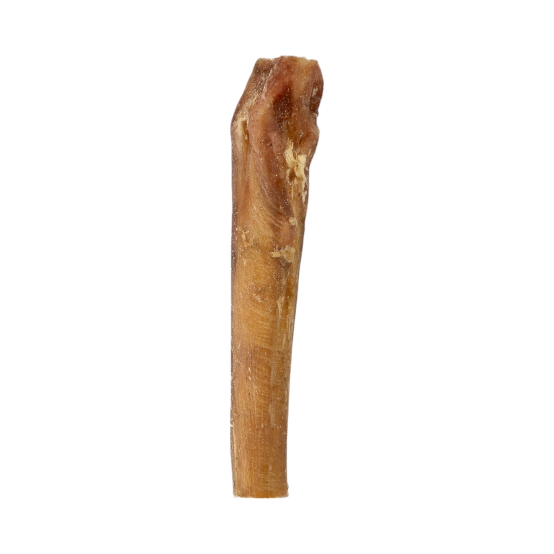 Several jumbo beef bully sticks stacked together in a loose pile