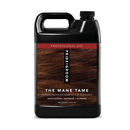 PRIDE+GROOM THE MANE TAME 128 oz gallon waterless dog shampoo