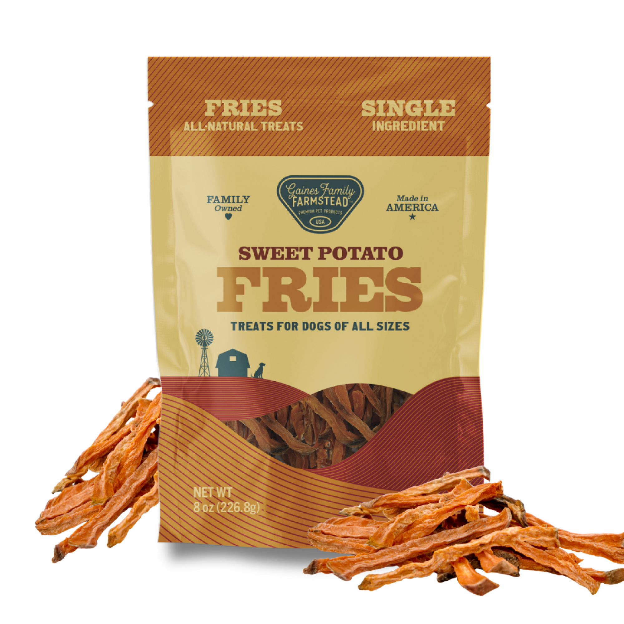 Gaines Family Farmstead Sweet Potato Fries – Healthy Dog Treats - Whisker House