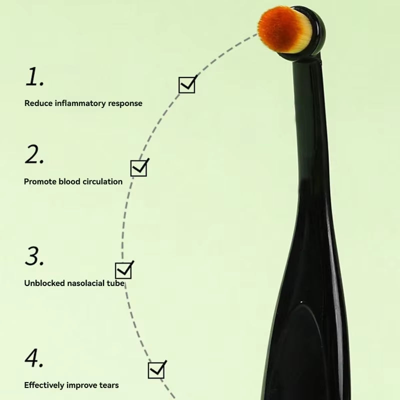 Dog & Cat Tear Stain Remover Brush – Soft Bristle Eye Cleaner