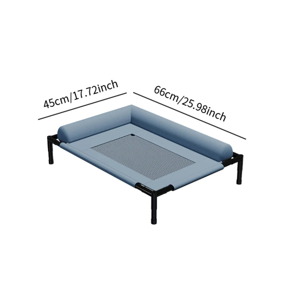 Elevated Cooling Dog Bed – Portable Washable Hammock for Pets