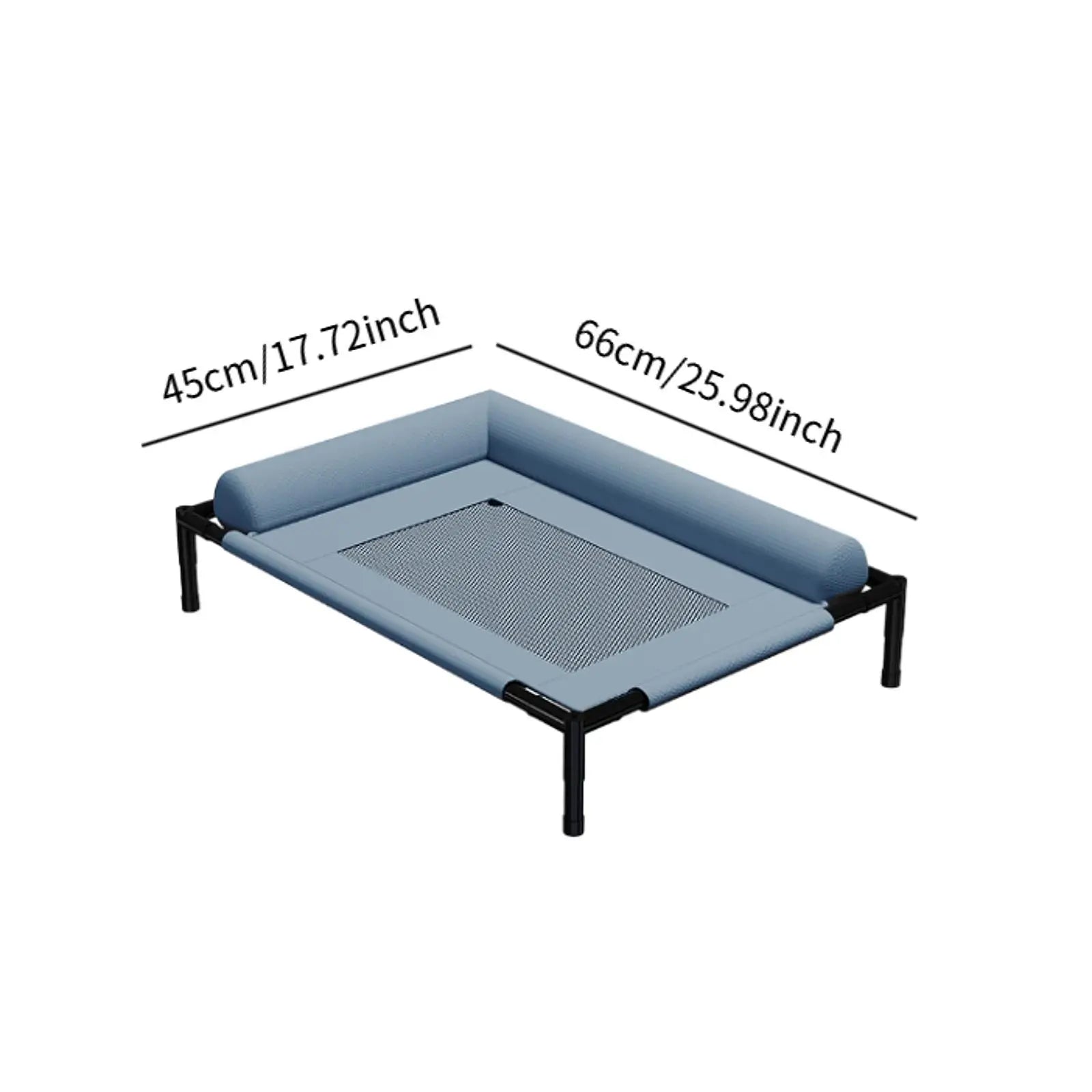 Elevated Cooling Dog Bed – Portable Washable Hammock for Pets