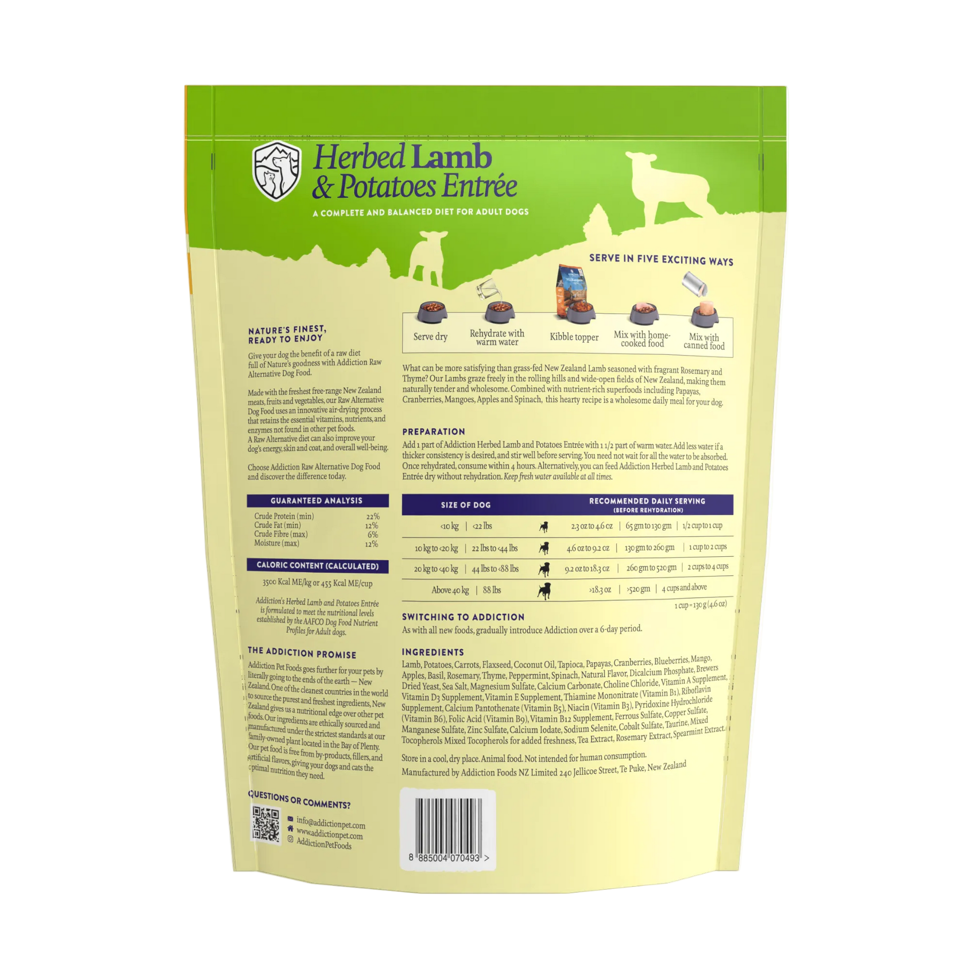 Herbed Lamb & Potatoes Air-Dried Dog Food package, product photo 13 of 15