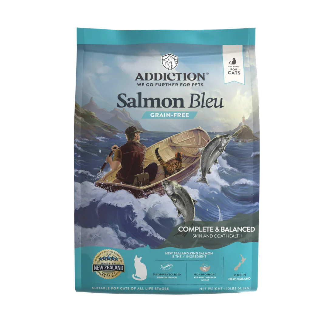 Salmon Bleu Dry Cat Food package, product photo 18 of 23