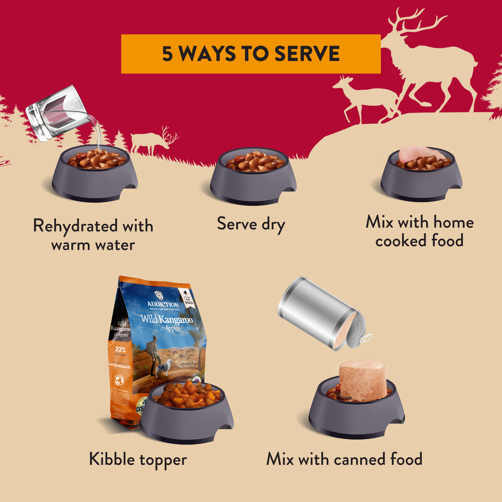 Venison Air-Dried Dog Food & Treats Duo package, product photo 3 of 12