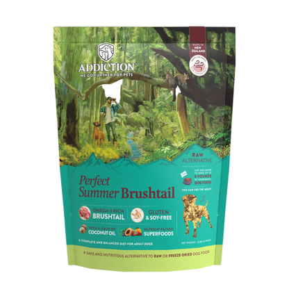 Perfect Summer Brushtail Air-Dried Dog Food package front label